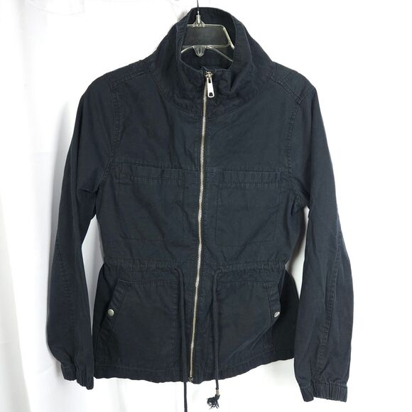 Old Navy Jackets & Blazers - Old Navy Women Small Navy Blue Full‎ Zip Cotton Mock Neck Utility Field Jacket